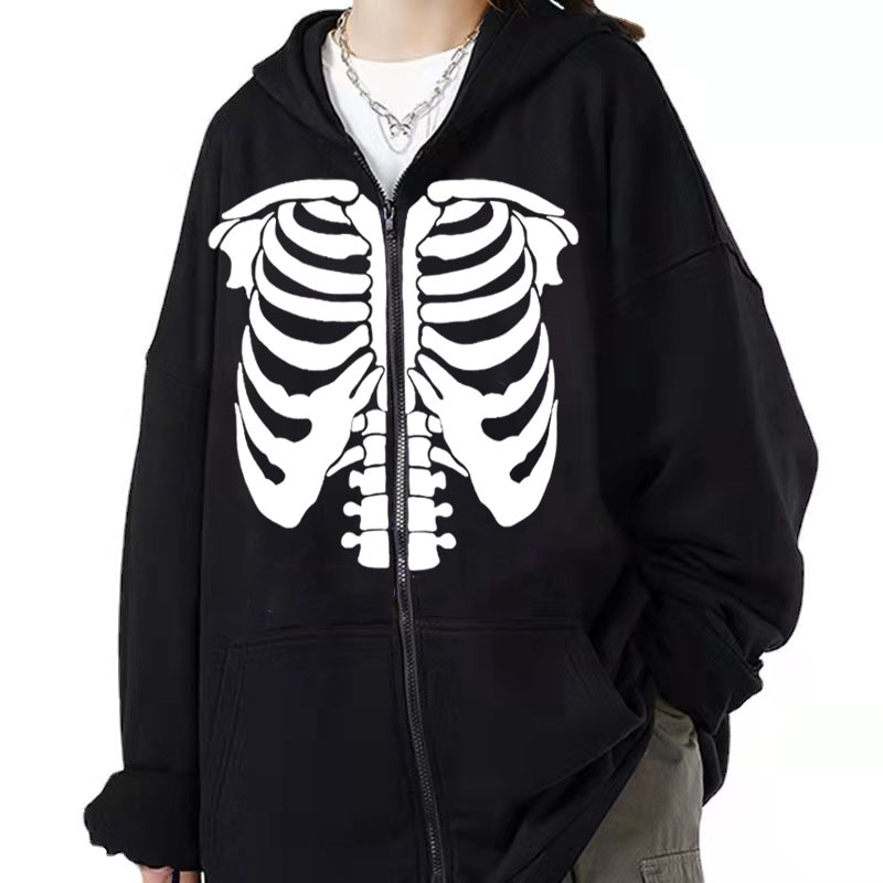 Áo khoác dây kéo Nam Nữ Unisex BODY XƯƠNG, Nỉ Ngoại Dầy Dặn