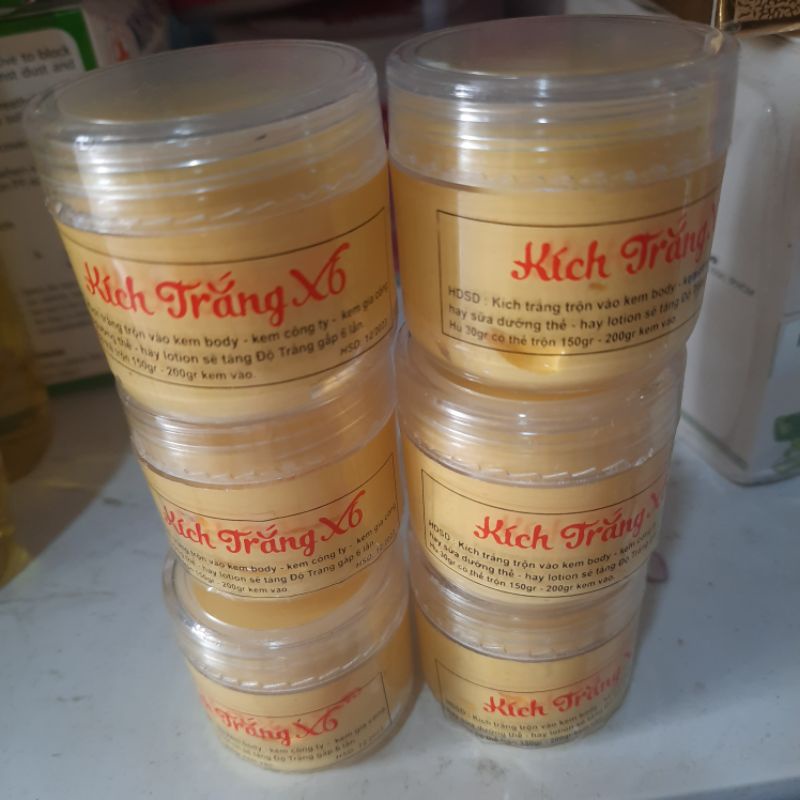Kem dưỡng da body x6 màu vàng