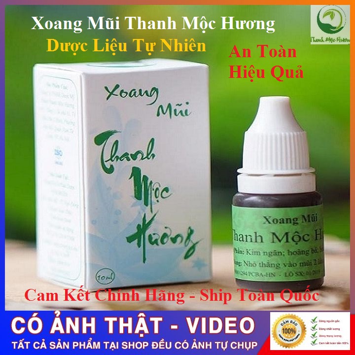Thảo Dược Xoang Mũi Thanh Mộc Hương Dùng Cho Cả Trẻ Em và Người Lớn [ Viêm Xoang , Viêm Mũi Dị Ứng ]