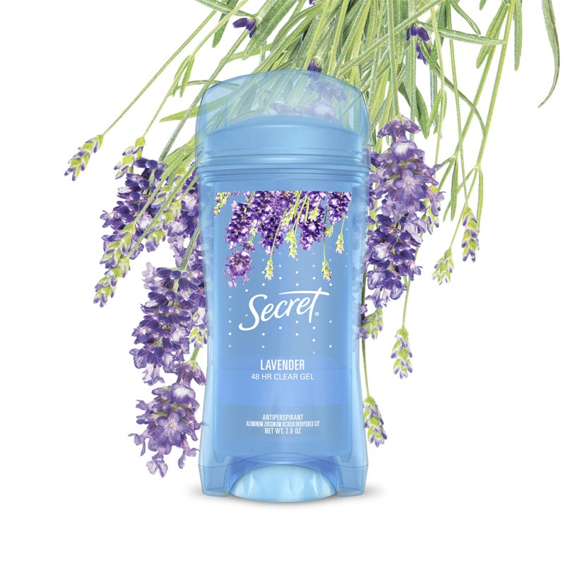 [USA] Lăn khử mùi nữ Secret Clear Gel Lavender 73g mẫu mới ngăn mồ hôi - Mỹ