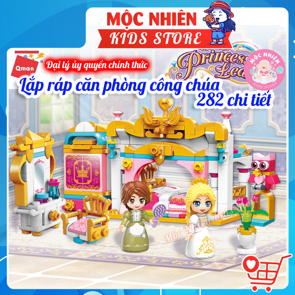 Đồ chơi lắp ráp xếp hình Qman 32012 - Căn phòng công chúa