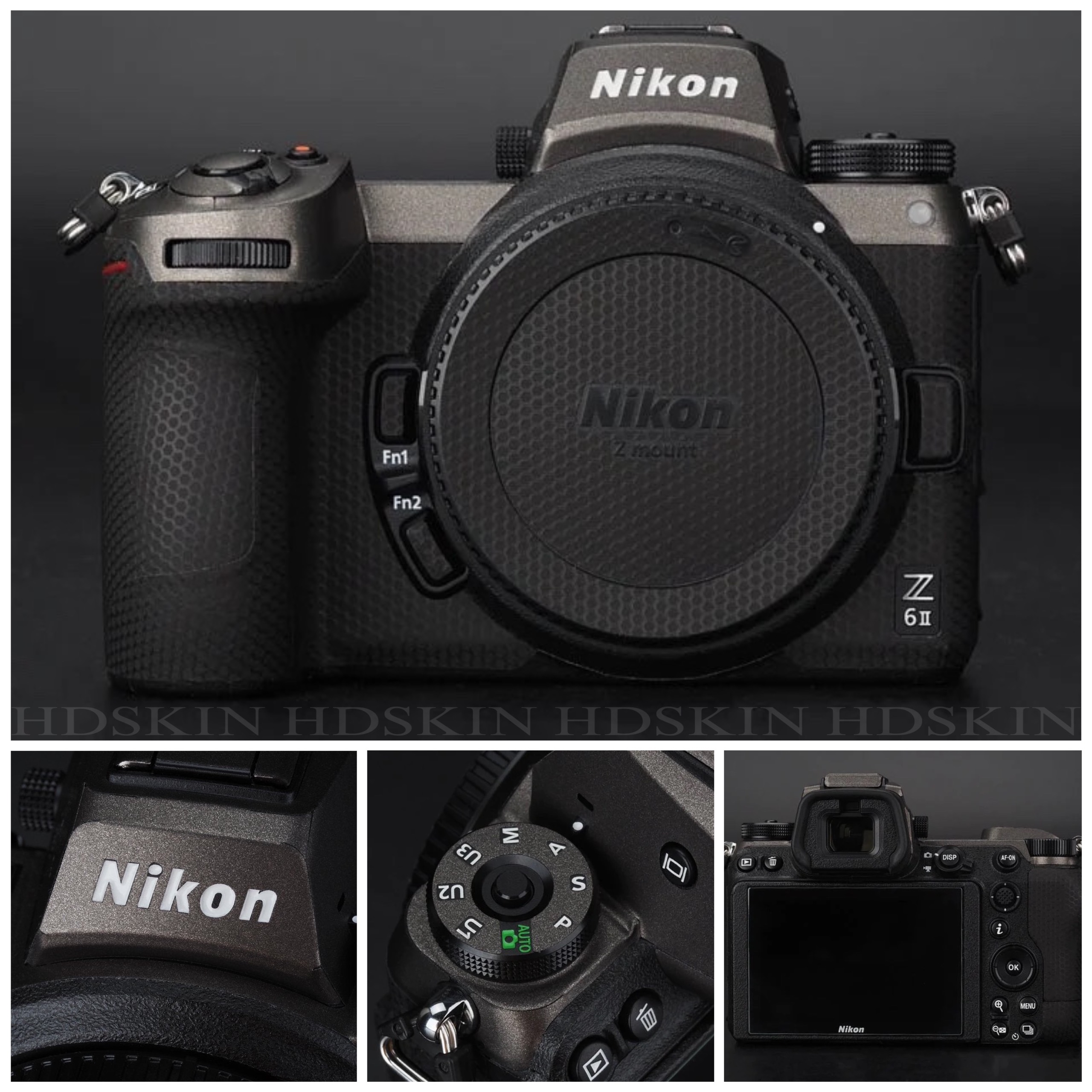 3M 2080 skin sticker for Nikon Z5, Z6, Z6ii, Z7ii, Z50, Z30,.... -Hdskin type