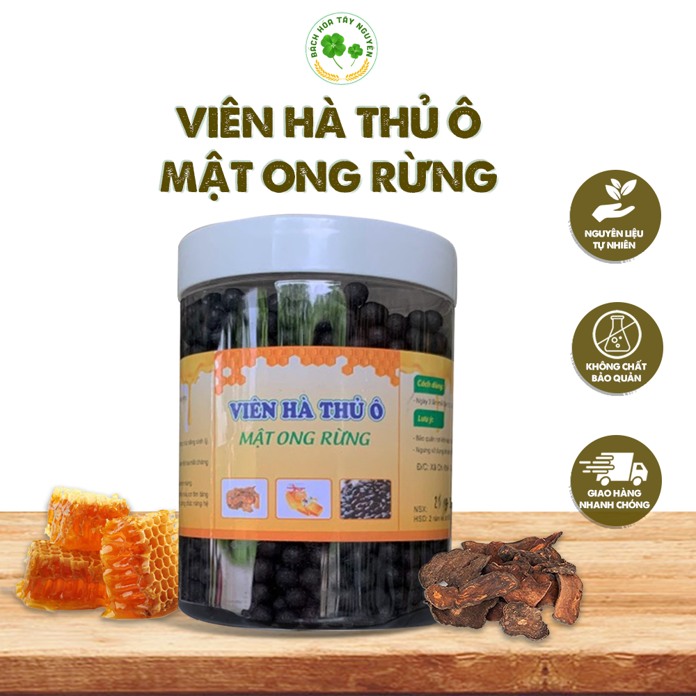 Viên hà thủ ô mật ong rừng hộp 500gr
