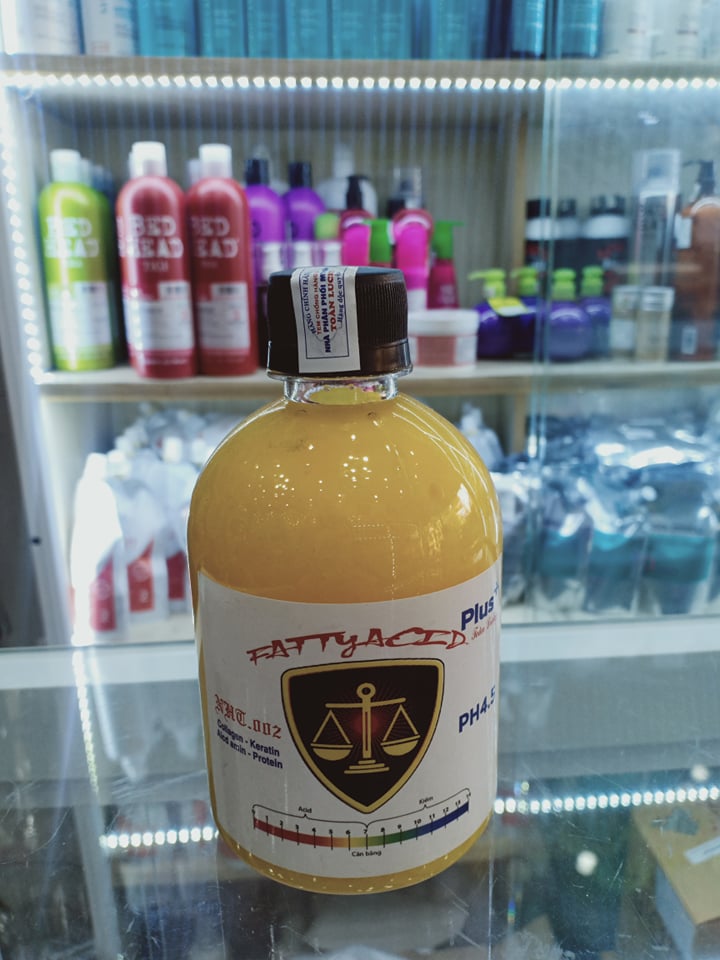 phục hồi tóc acid béo plus 450ml hỗ trợ uốn duỗi nhuộm