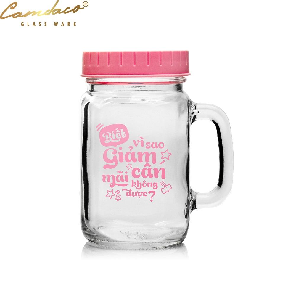 Ly quai thủy tinh detox 450ml camdaco glass ware