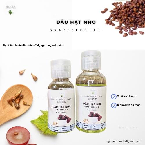 Dầu Hạt Nho Nguyên Chất 100ml - Dầu nền dưỡng ẩm thiên nhiên