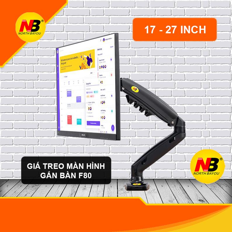 Giá Treo Màn Hình North Bayou Gắn Bàn F80 (17-27inch)
