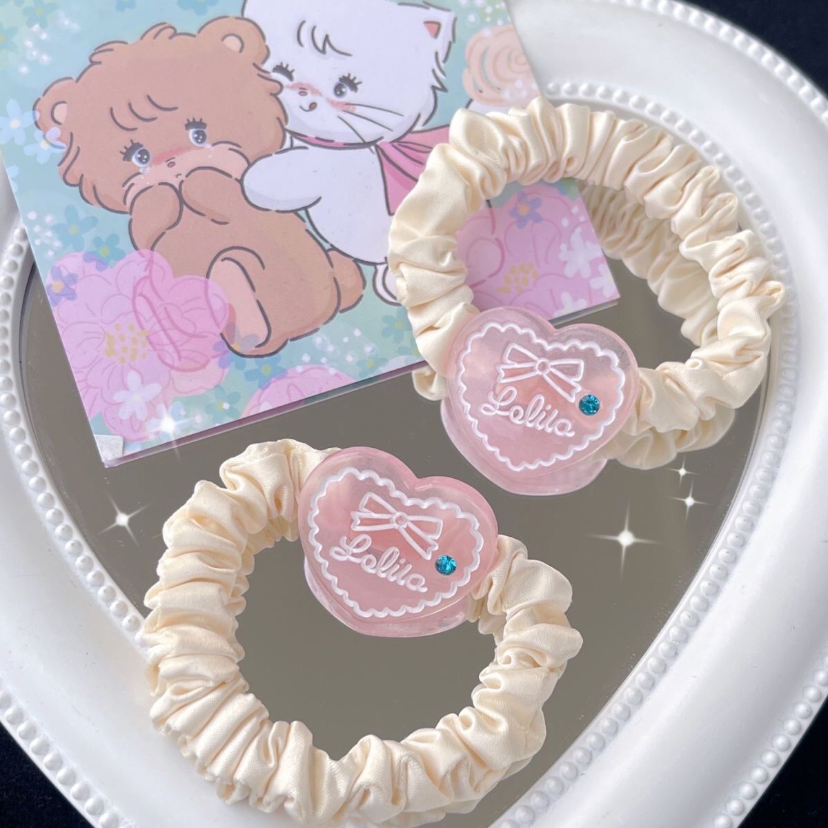 Dây cột tóc nữ lolila dễ thương- buộc tóc nữ hình kitty