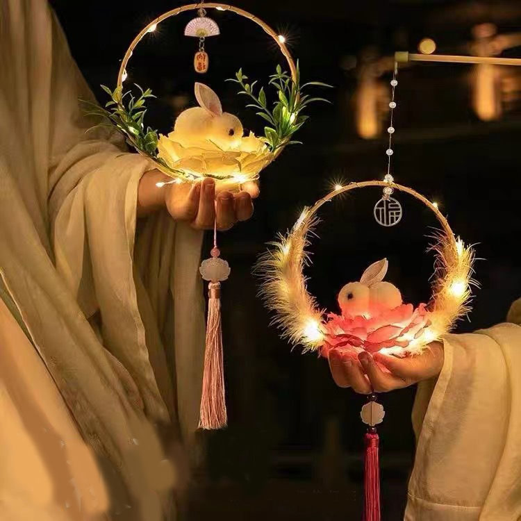 Lồng đèn hot trend 2022 hoa sen handmade, đèn lồng trung thu cầm tay, decor, sống ảo, trang trí
