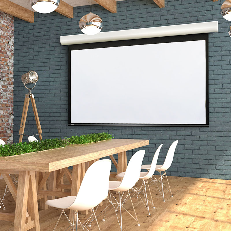 Màn Chiếu Treo Tường tỉ lệ 16:9 Full HD hiệu Prima (92″ – 150″) dạng kéo tay siêu tiết kiệm dành cho nhu cầu giải trí xem phim bóng đá