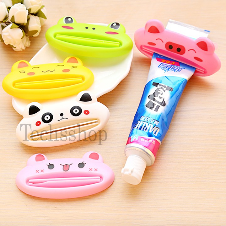 Dụng cụ kẹp nặn kem đánh răng hình thú cute - Vừa với mọi tuýp kem đánh răng