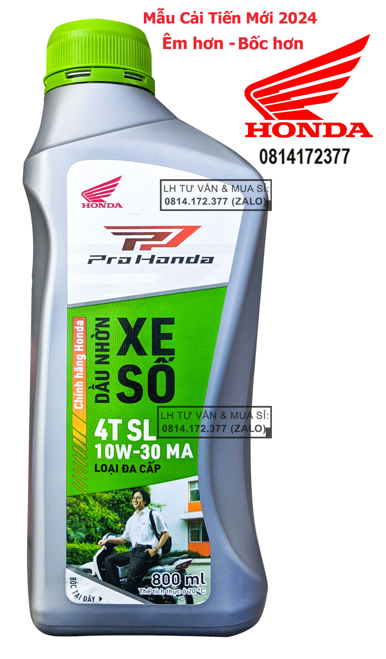 Dầu nhớt xe số Honda Pro 10w30 800ml ( 0.8L) - Mẫu mới
