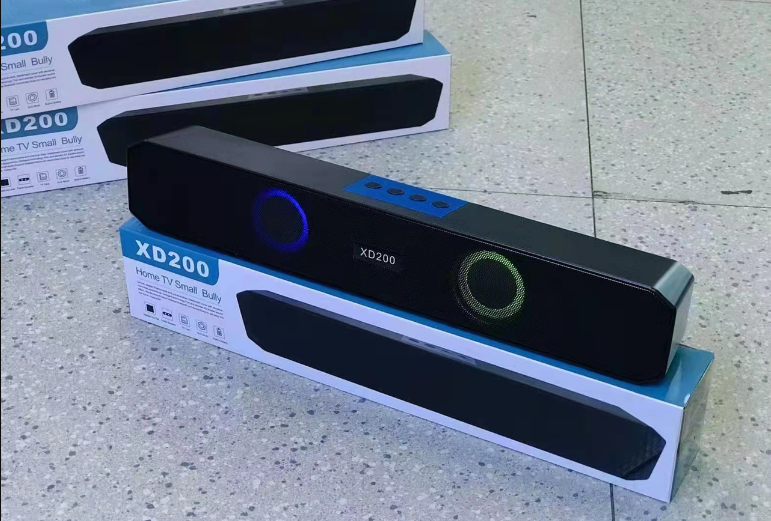 Loa soundbar xd200 - loa ti vi, vi tính bluetooth 5.0 - âm thanh nổi hi-fi 4d - có jack cắm 3.5mm - tích hợp pin sạc dung lượng cao - đèn led sống động