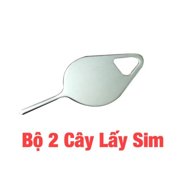 COMBO 2 Que chọc sim thép không rỉ dùng cho mọi điện thoại