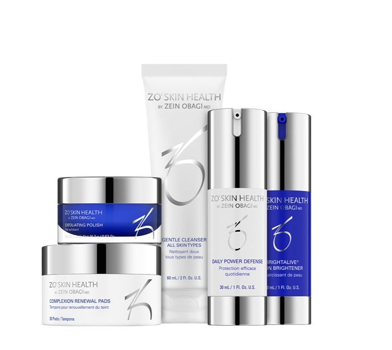 [Xách tay] Combo 5 sản phẩm dưỡng sáng da hiệu quả Skin Brightening Program (SRM cho mọi loại da Gentle Cleanser , Kem TDC Exfoliating Polish, Miếng TDC Complexion Renewal Pads, Kem dưỡng sáng da Brightalive, Kem phục hồi Daily Power Defense)