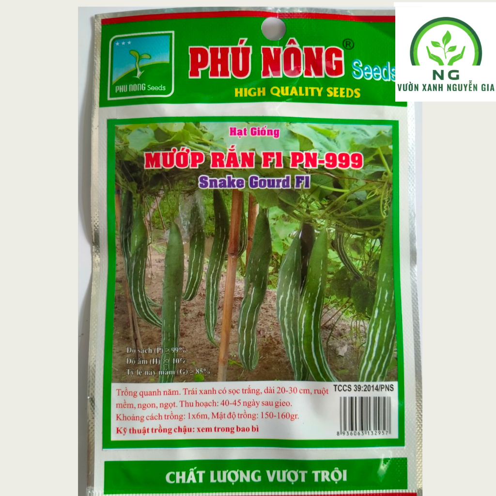 Hạt giống mướp rắn F1 Phú Nông gói 2gr
