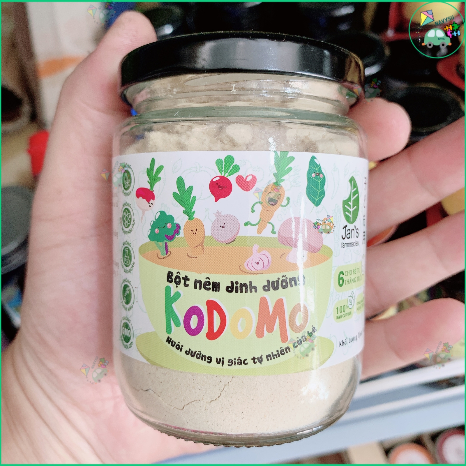 Hạt nêm Kodomo - Jan’s- Hạt nêm dinh dưỡng cho bé ăn dặm từ 6m+