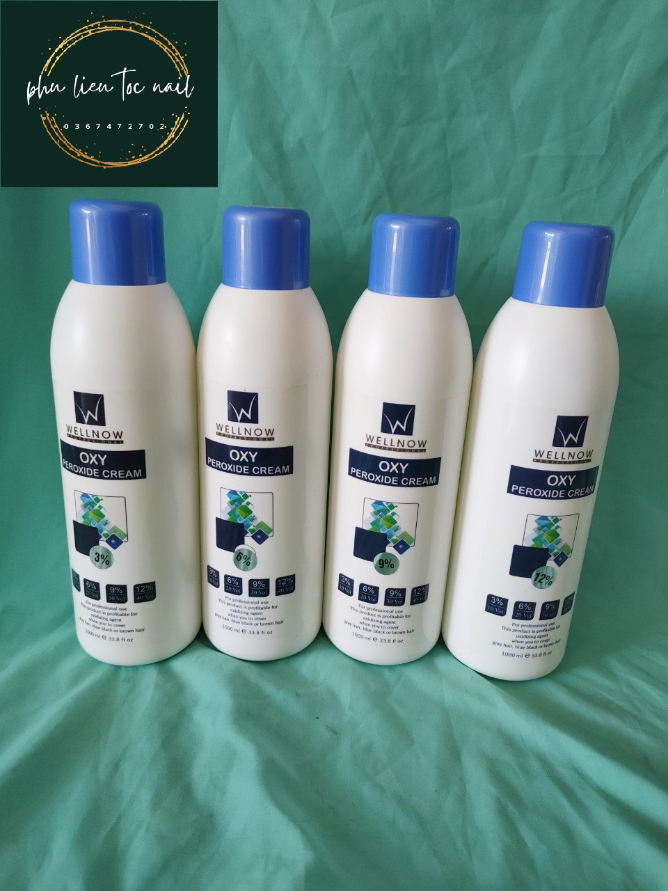 Oxy trợ nhuộm Wellnow 1000ml mùi thơm, ít xót da đầu - Trường Thọ, TĐ