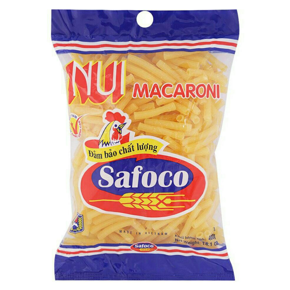 Nui ống lớn Macaroni Safoco gói 400g
