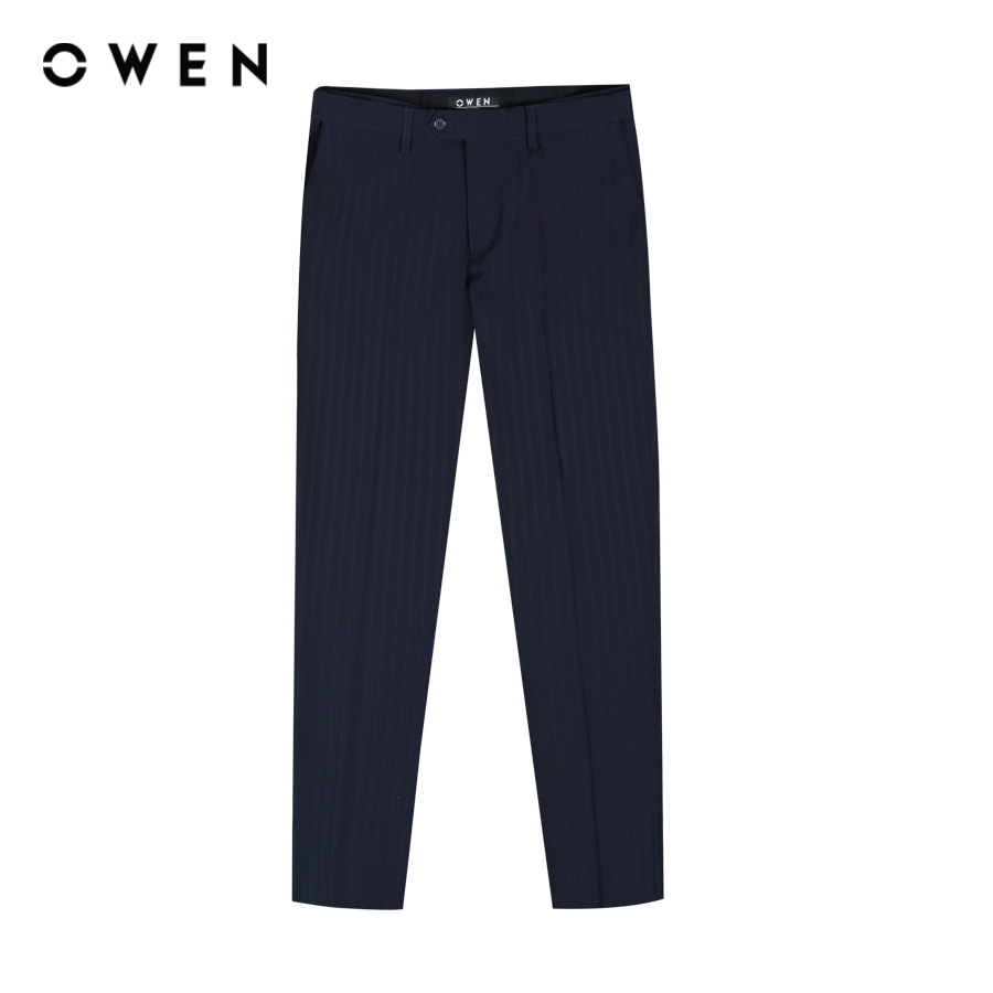 OWEN - Quần tây QRT20344L0 Regular Fit Navy chất liệu vải Nano