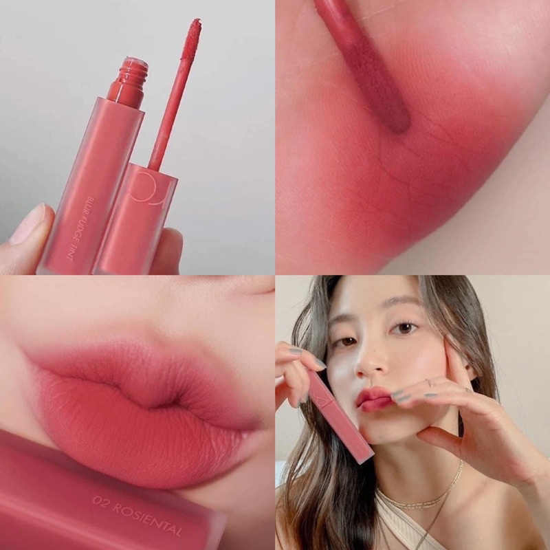 Son Kem Lì Romand Blur Fudge Tint Màu 02 Roisental - Cánh hồng khô