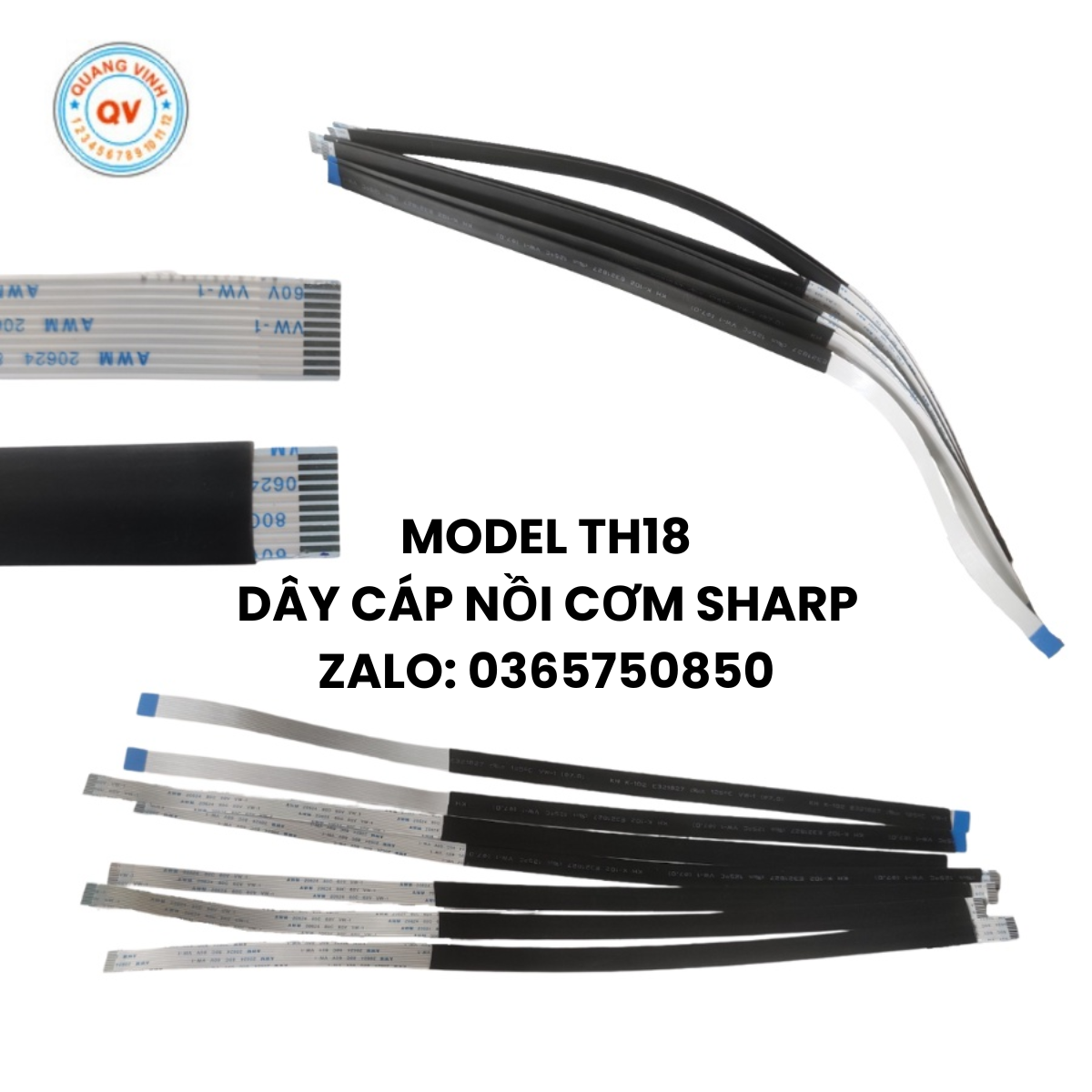 Combo 2 dây cáp nồi cơm điện - Linh kiện nồi cơm sharp