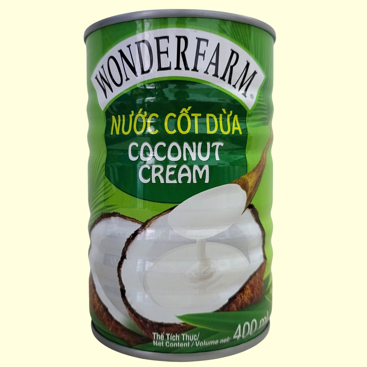 WONDERFARM [Lon 400ml] NƯỚC CỐT DỪA [VN] Coconut Cream (HALAL)