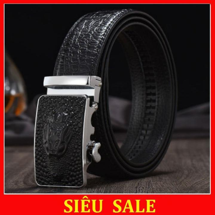 Thắt lưng da cao cấp mặt cá sấu khoá tự động cho nam mn88 - dây lưng - thắt lưng da - thăt lưng nam - dây lưng nam - thắt lưng khoá tự động - dây lưng đẹp - thắt lưng da cao cấp