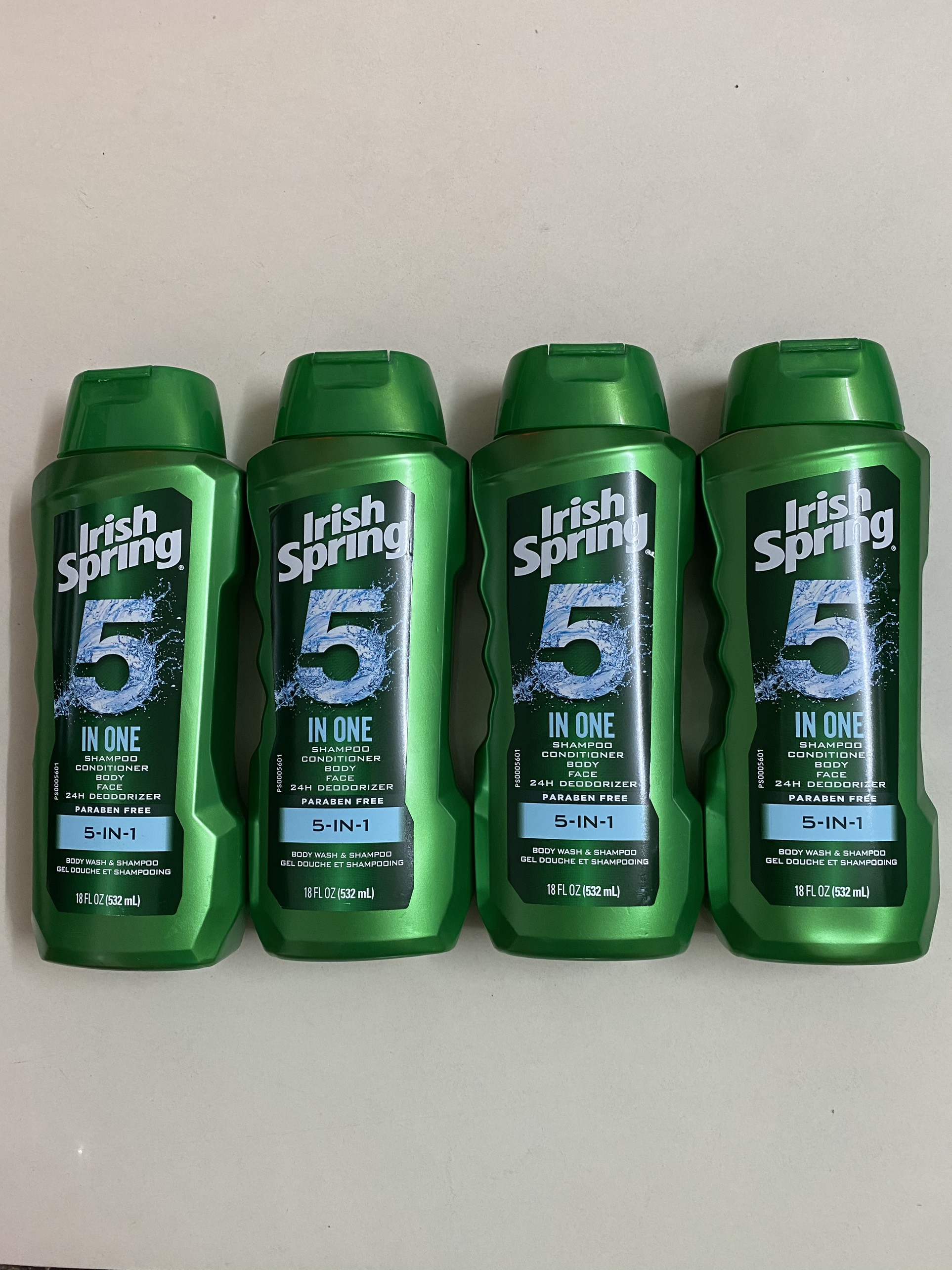 Tắm gội irish spring 5in1 532ml