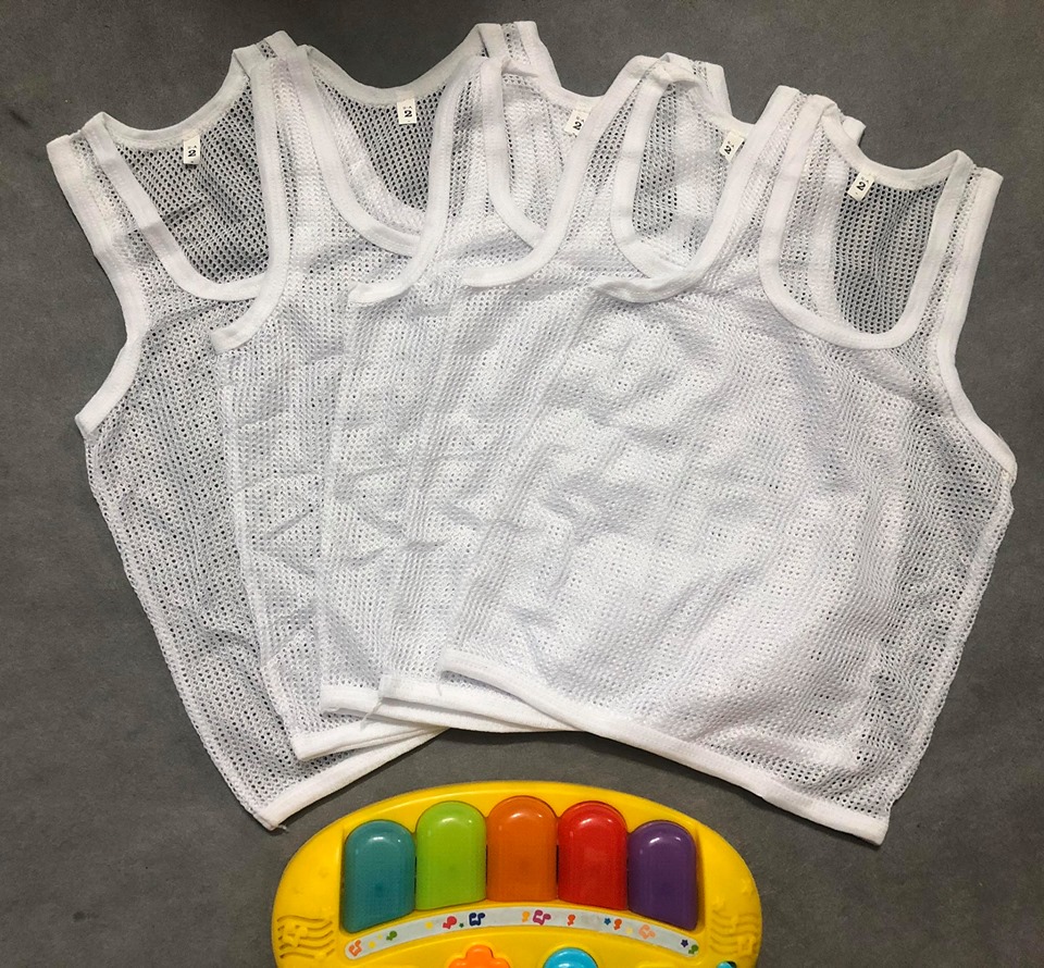 [HCM]combo 5 áo lưới trắng cho bé