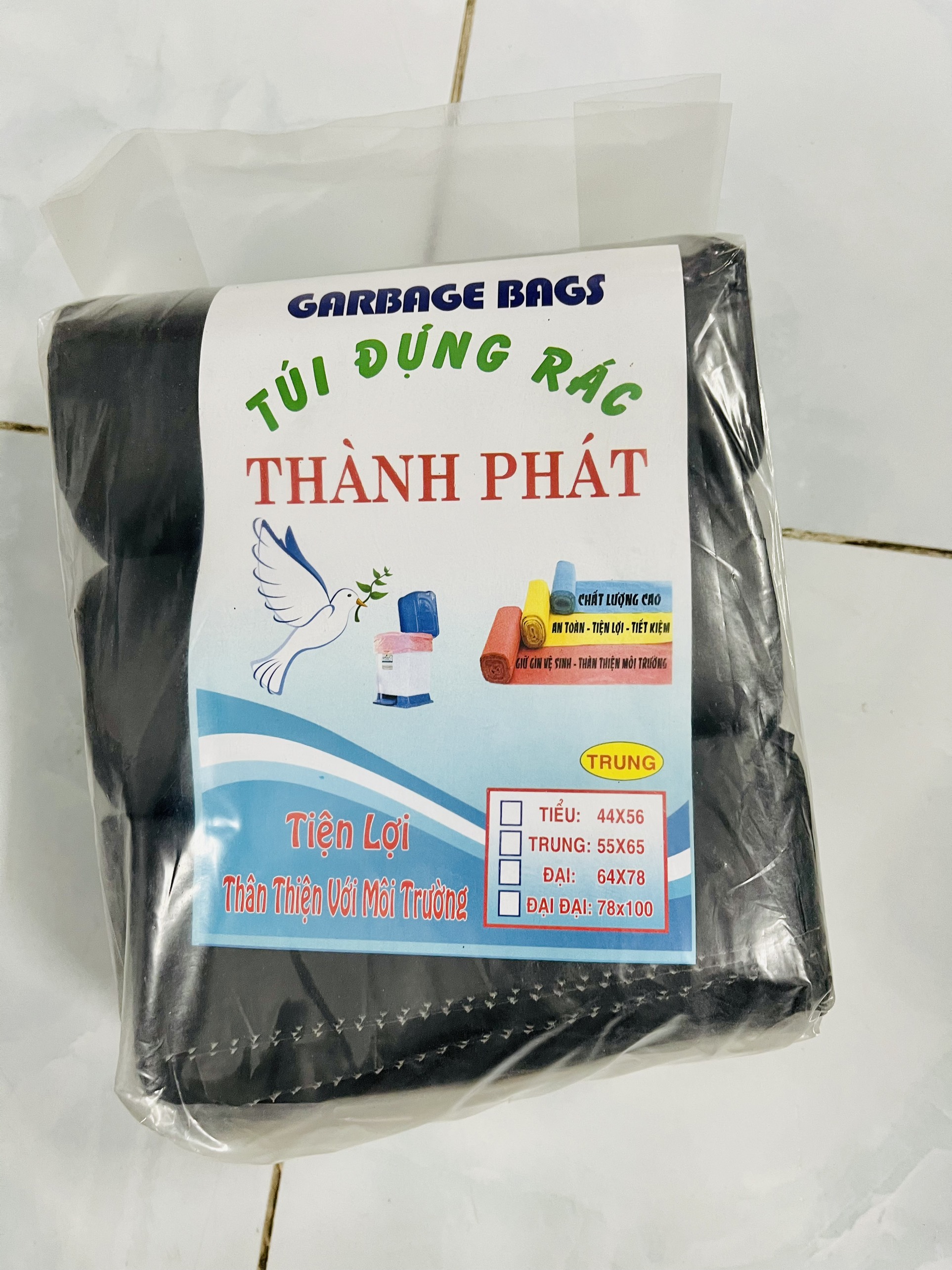 Túi rác cuộn size trung, tiểu, đại