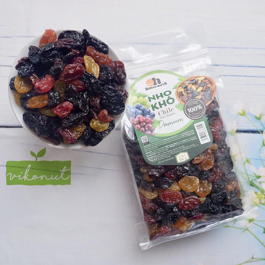 Nho Khô Mix Chile 3 màu dòng thượng hạng size lớn - Chilean Raisins Jumbo Size