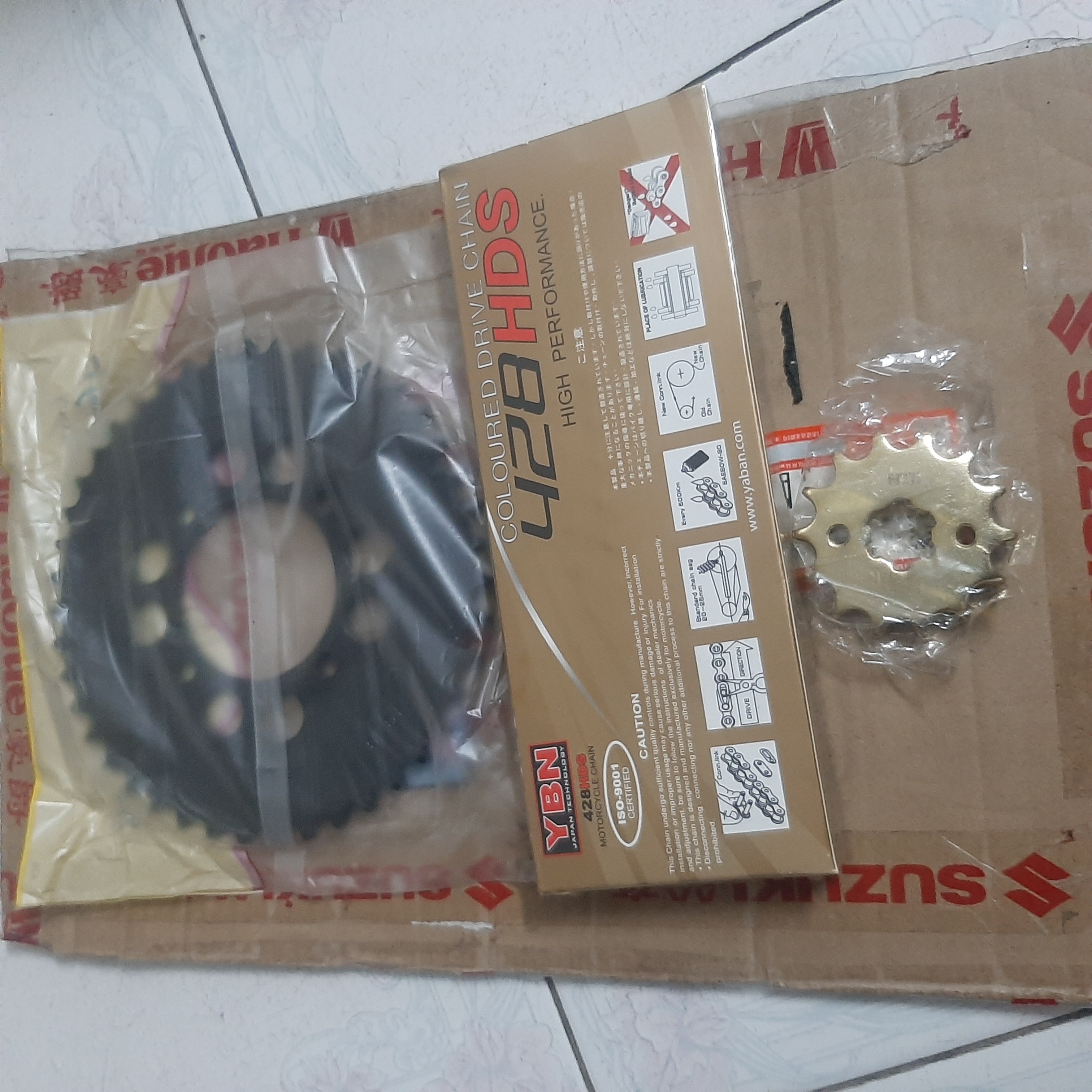 trọn bộ nhông xích yamaha YB125