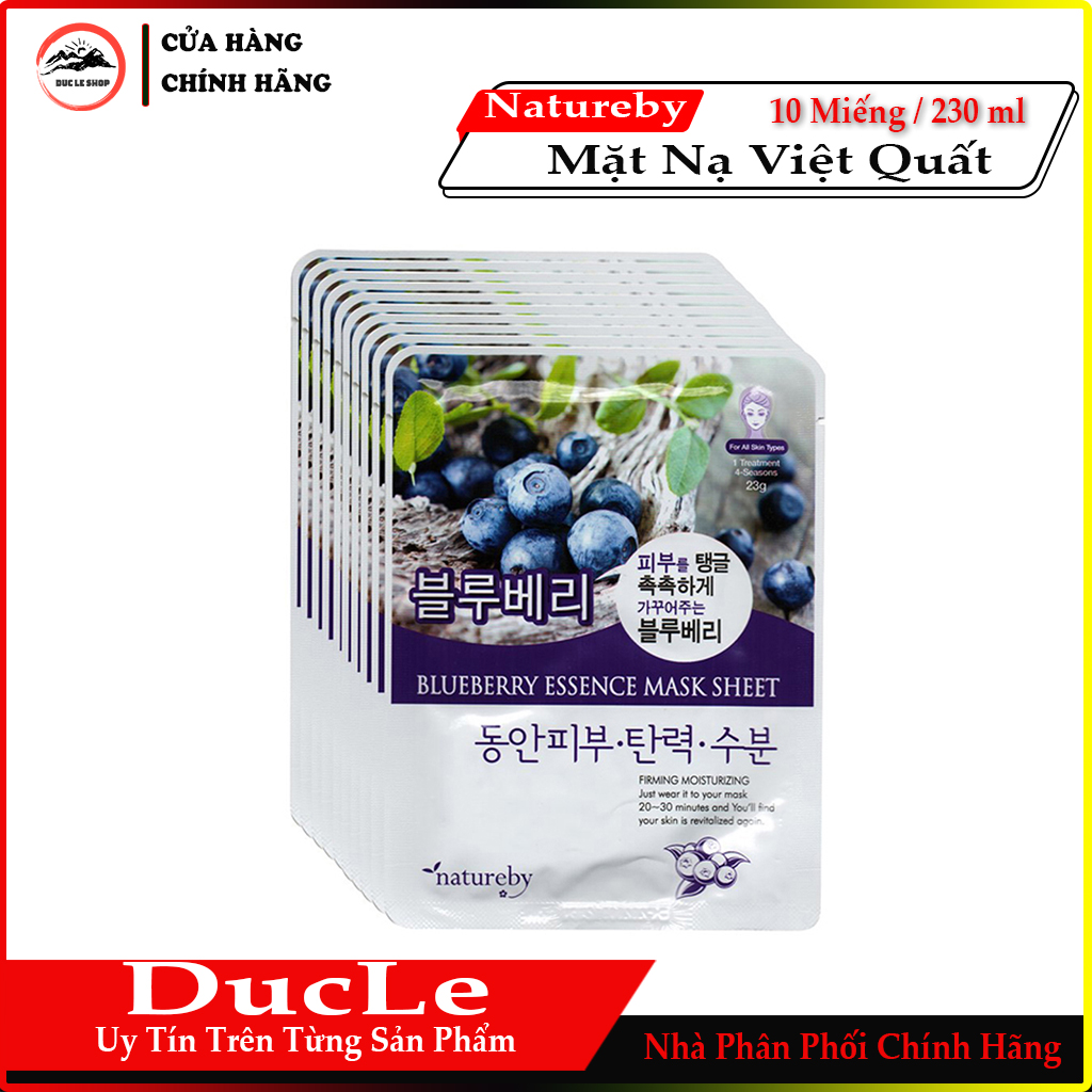[HCM]Mặt Nạ Natureby Việt Quất HÀN QUỐC (23ml/miếng )