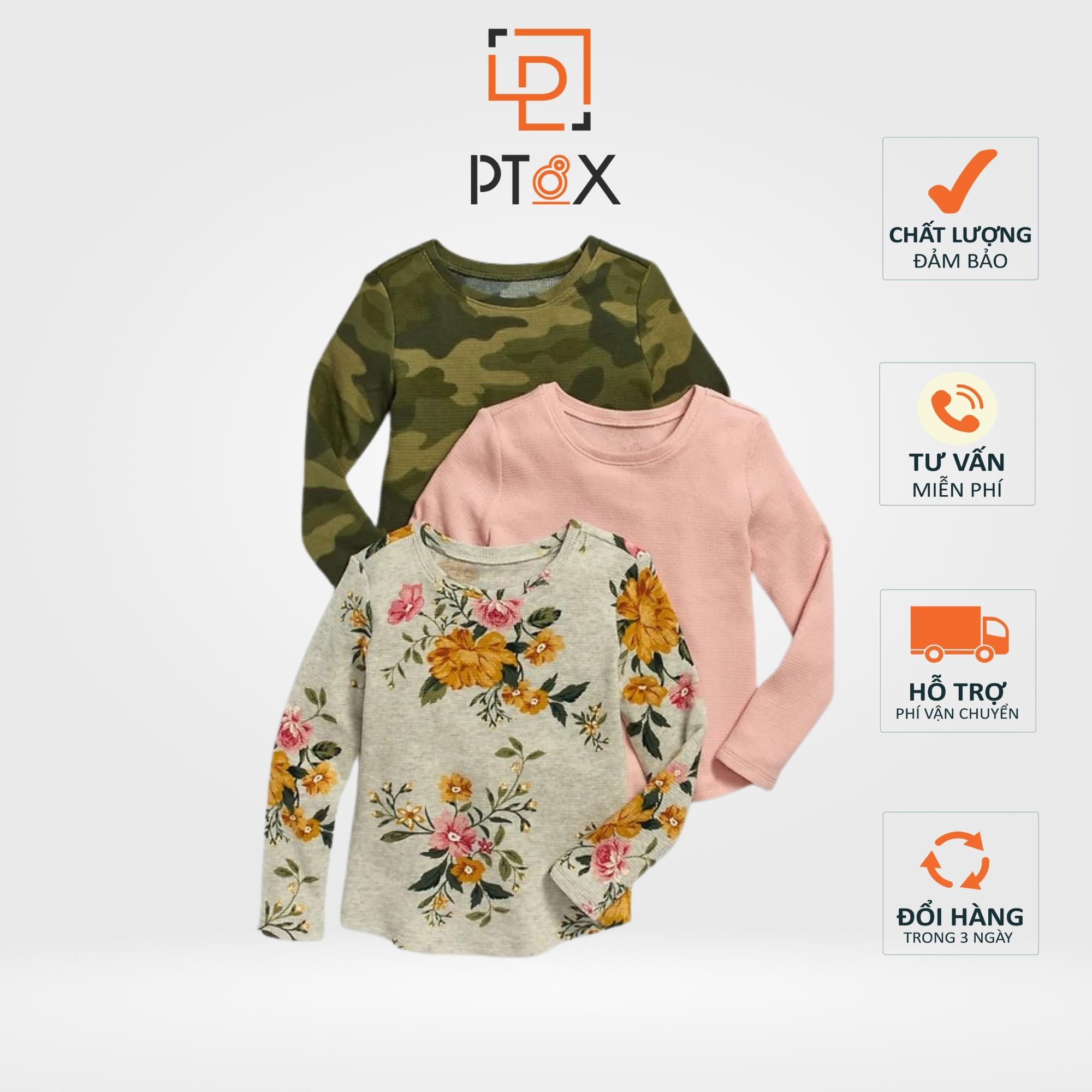 Combo 5 áo dài tay cotton hàng VNXK cho bé trai và bé gái từ 1- 5 tuổi, combo ngẫu nhiên
