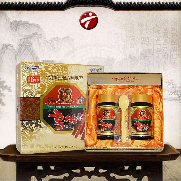 Cao hồng sâm Hàn Quốc 6 năm tuổi Korean Red Ginseng Extract Hộp 2 hũ x 250g NS035