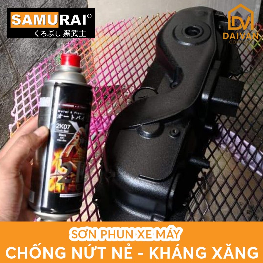 Sơn samurai 2k07 phủ sàn xe tải - pu màu đen sần