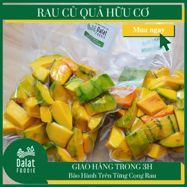 Bí Đỏ Hữu Cơ Cắt Sẵn 300g - [Giao hàng ngay tại TPHCM]