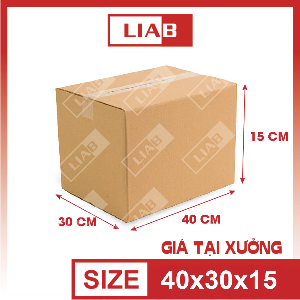 40x30x15 set 10 hộp Carton cứng cáp đóng gói hàng, hộp shipcode, hộp vận chuyển chất lượng cao giá t