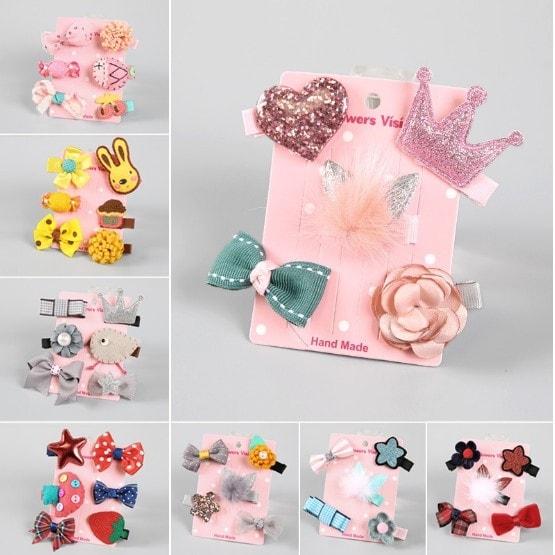 Set 5 kẹp tóc cho bé