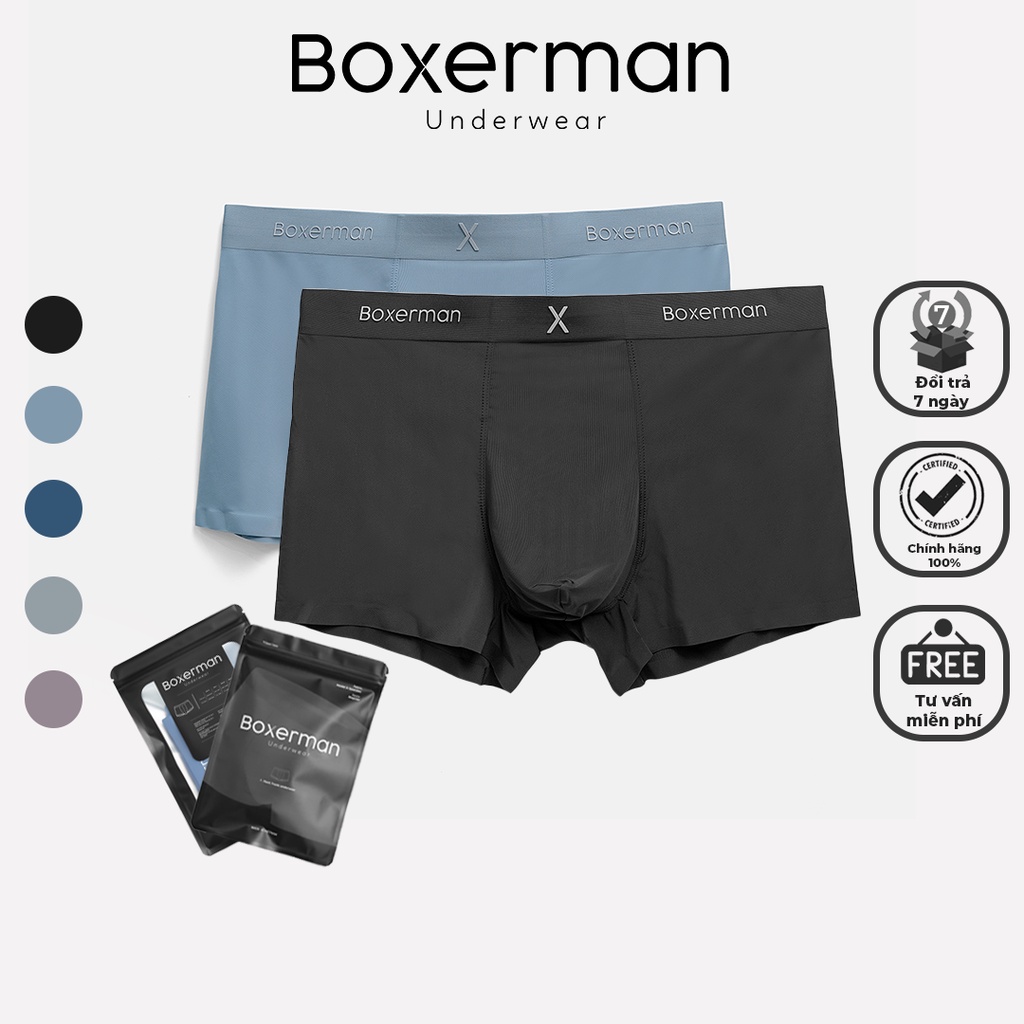 Combo 2 quần sịp nam cao cấp profit v2 mềm mại co dãn kháng khuẩn boxerman