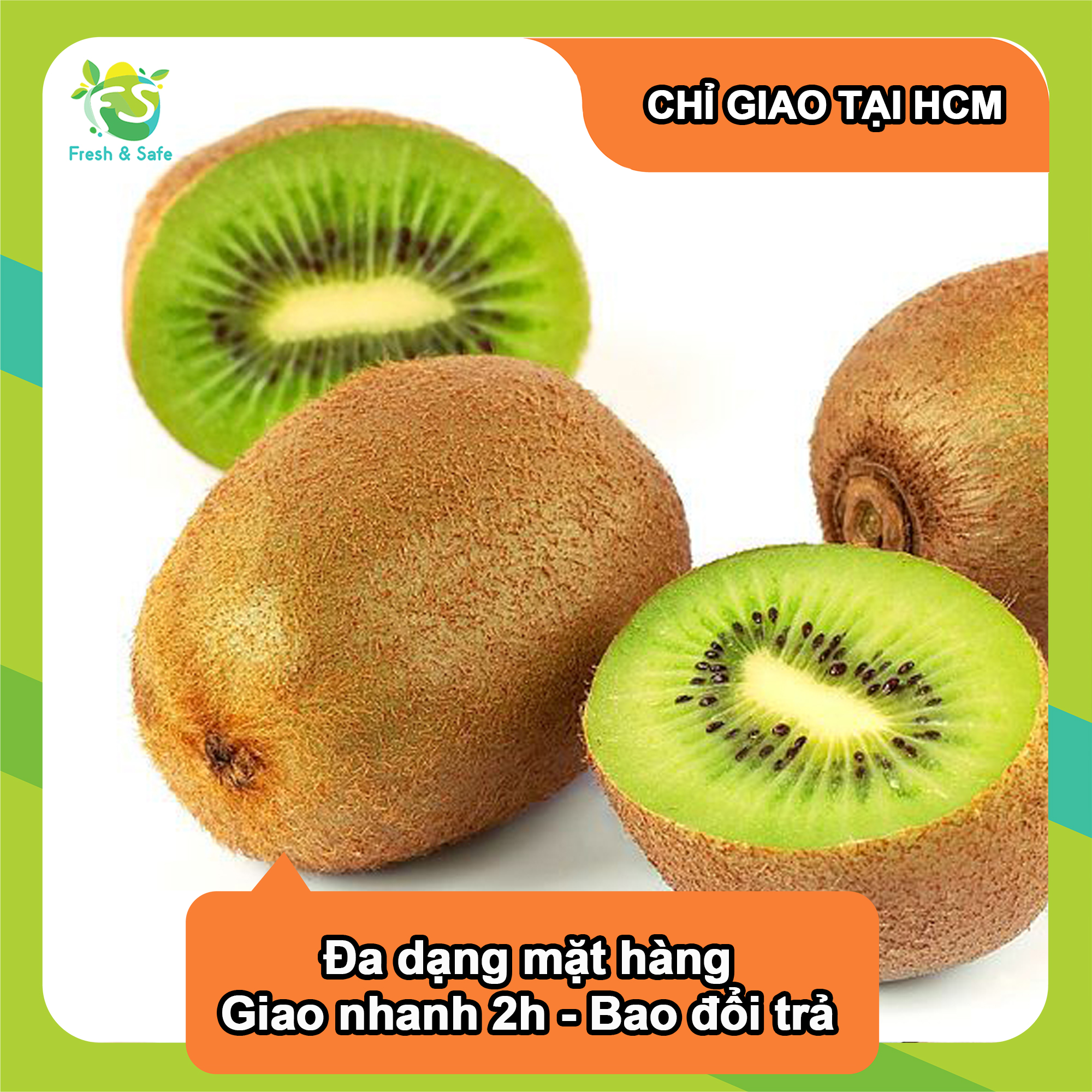 [Chỉ Giao HCM] Kiwi Xanh - 4 trái 500g
