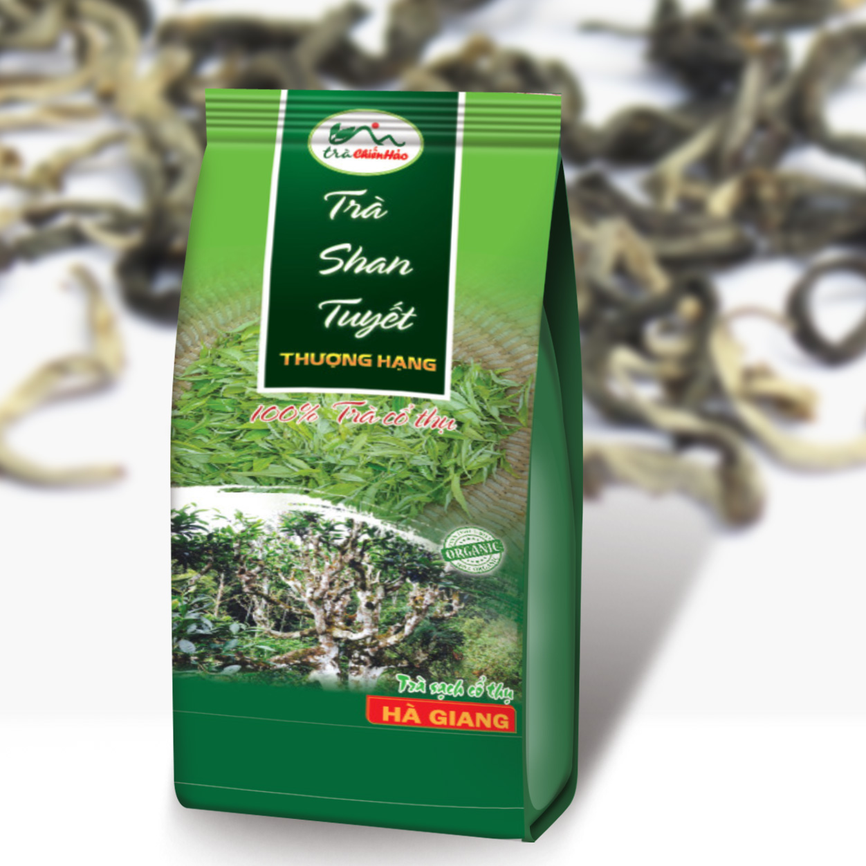 Trà shan tuyết thượng hạng, chuẩn trà cố thụ của Trà Chiến Hảo. 100g