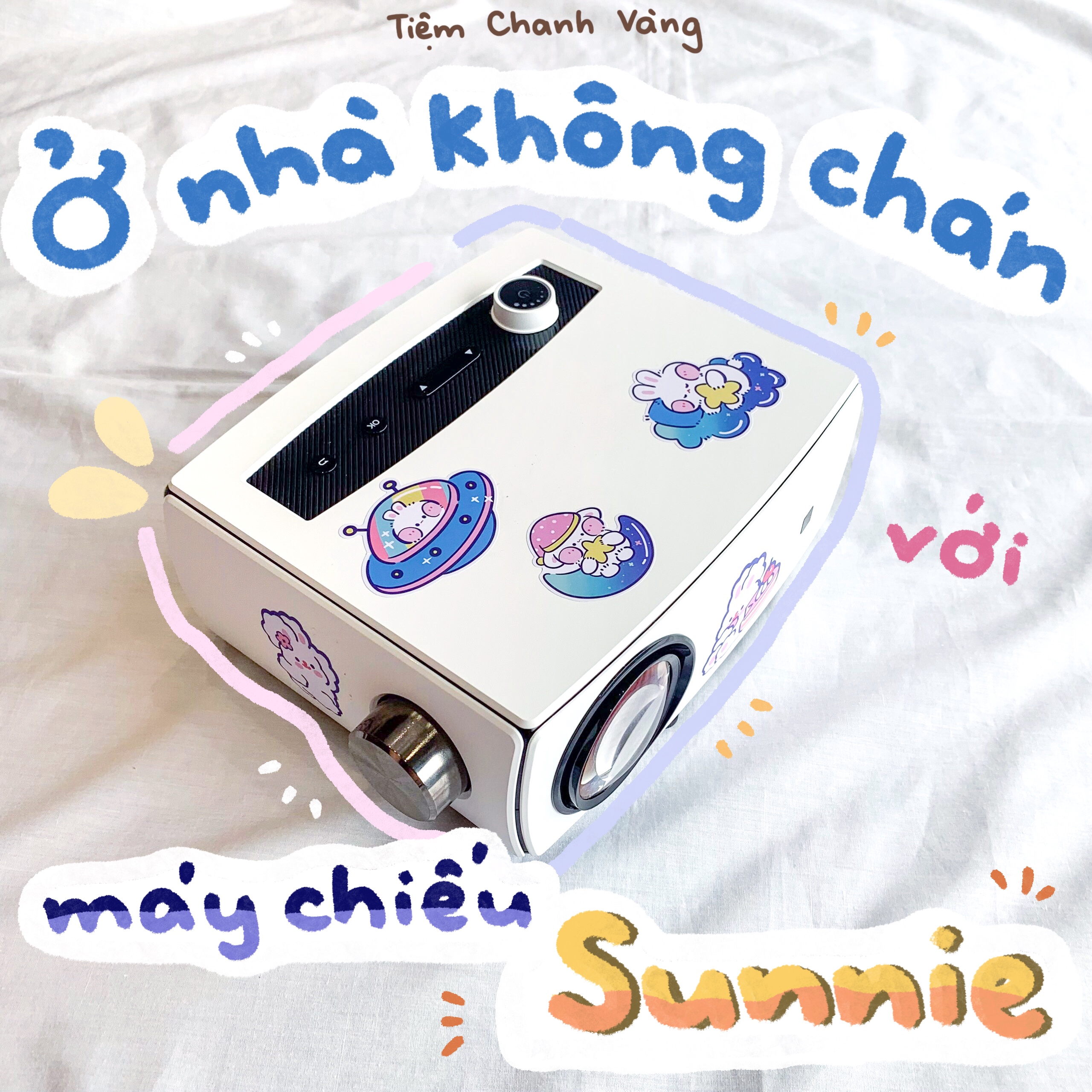 Máy chiếu phim mini led độ phân giải 1080p sunnie 2021 - hàng chính hãng