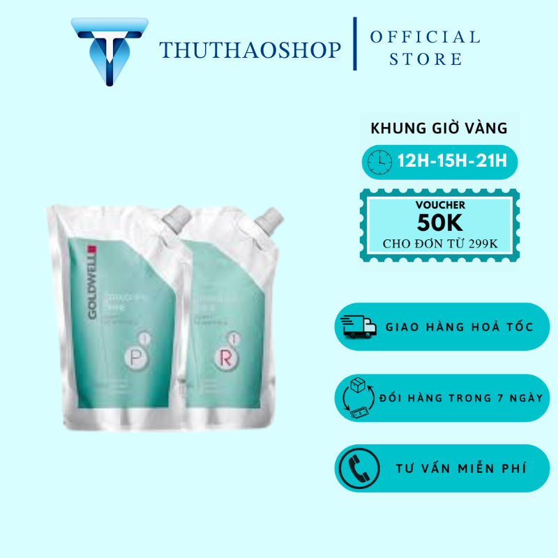 Cặp thuốc uốn, ép tóc tại nhà goldwell 400ml x 2 - cặp uốn, ép nóng chính hãng