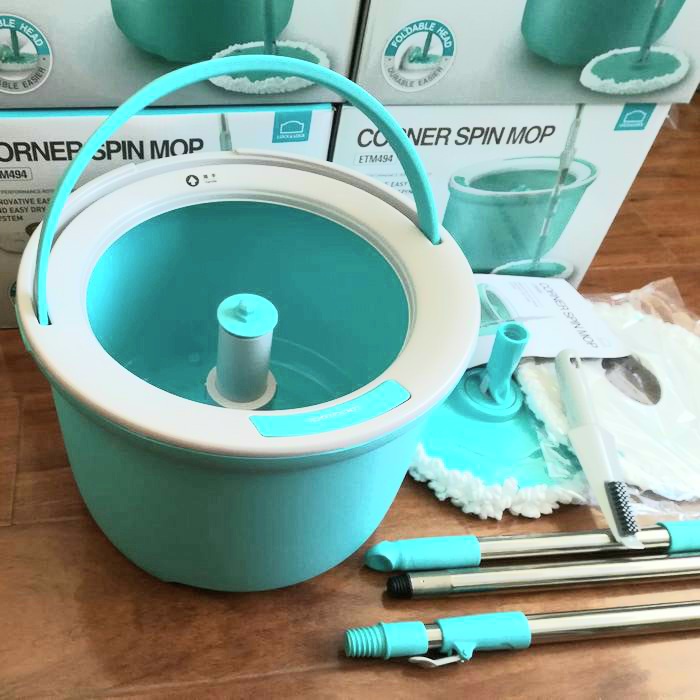 Bộ chổi lau nhà 360 lock&lock corner etm494 kèm 2 bông lau