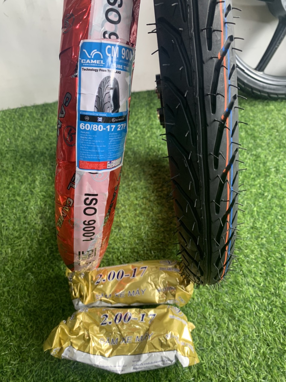 [HCM]CẶP VỎ RUỘT CAMEL GAI MŨI TÊN 50 60 17 IN CÔNG NGHỆ THÁI