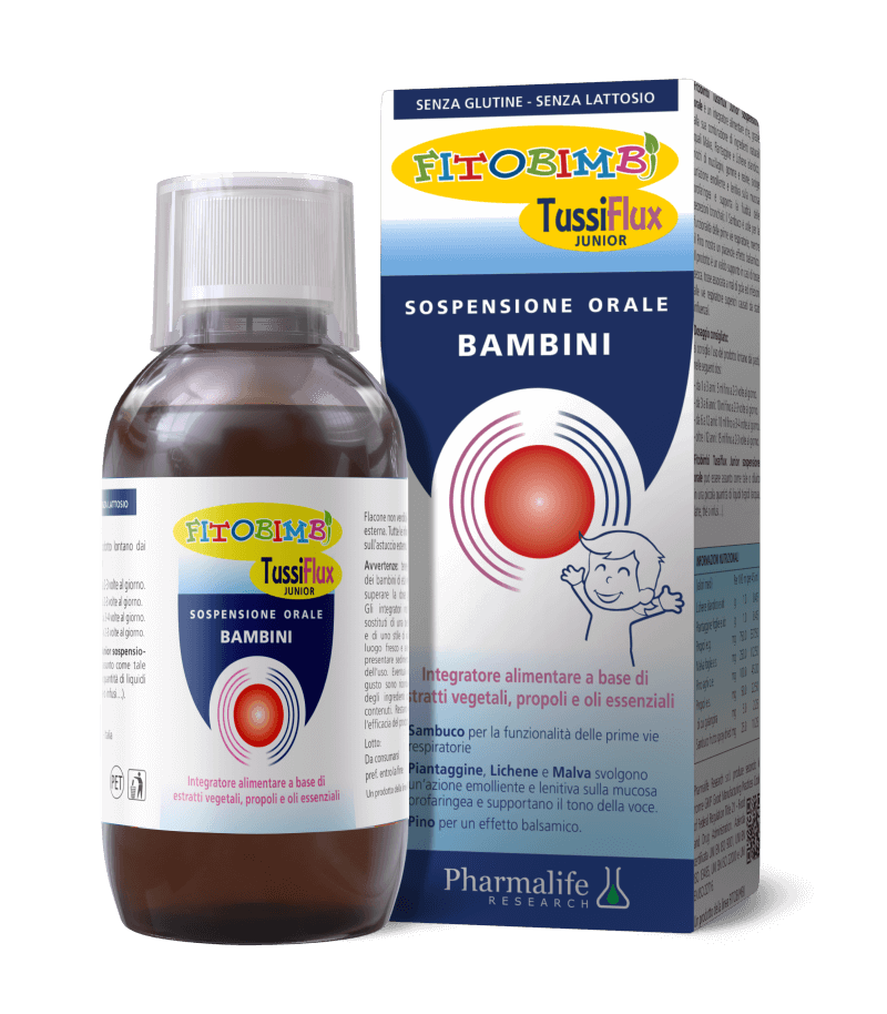 TussiFlux Adulti Fitobimbi - Giúp giảm các triệu chứng ho, ho có đờm, viêm họng (Chai 200ml)