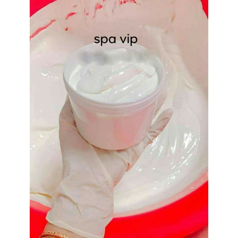 Kem dẻo siêu trắng spa màu trắng