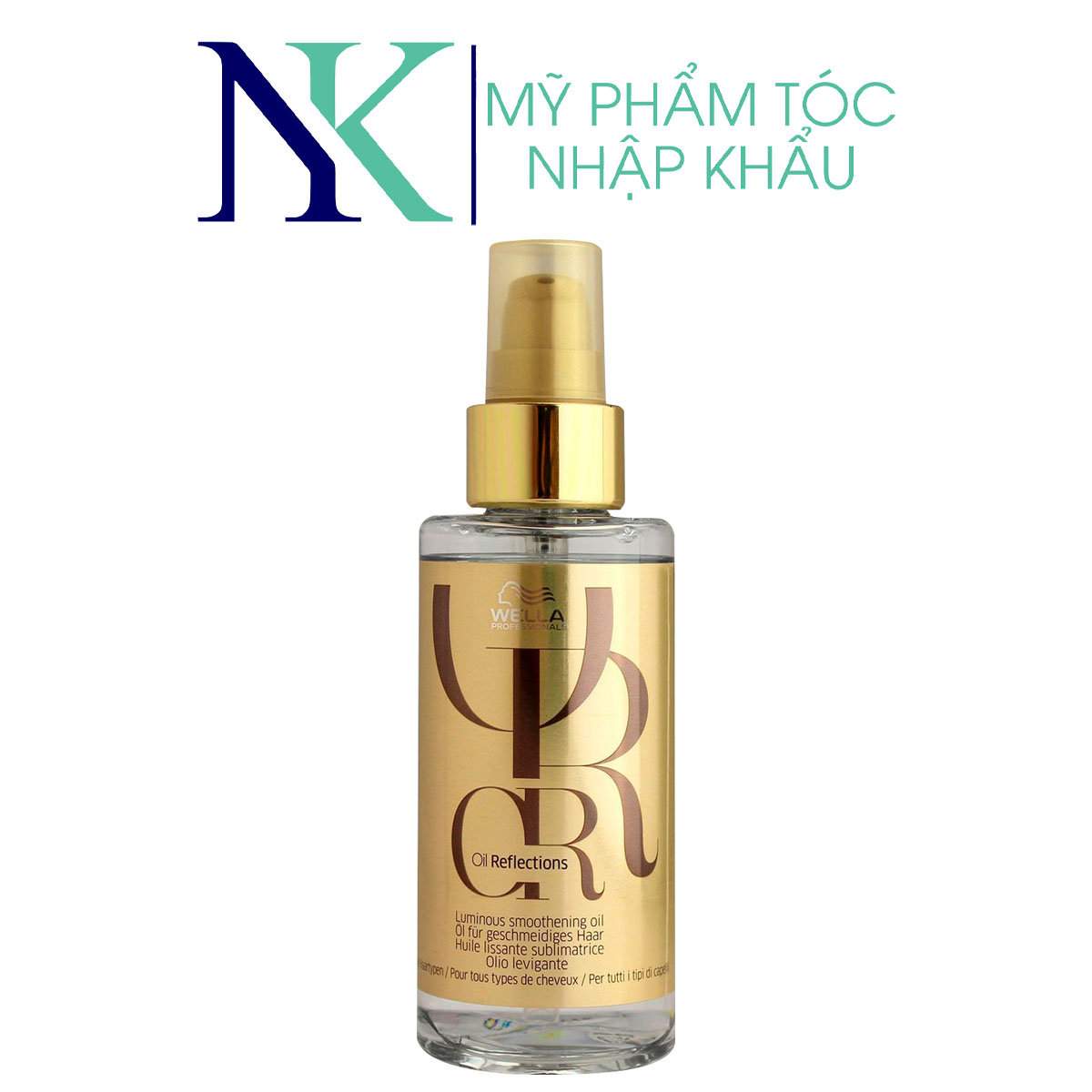 Tinh dầu wella dưỡng bóng dành cho mọi loại tóc oil reflections 100ml